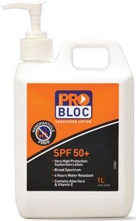 Sunscreen PRO BLOC 50+ 1lt pump,
