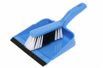 Dust Pan & Brush Set Blue,