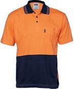 DNC Polo Cotton Jersey HiVis Short Sleeve