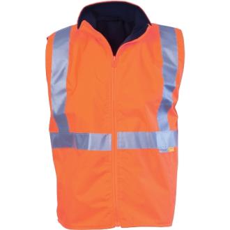 DNC Reversible Vest Full Zip Taped