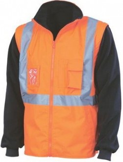 DNC Reversible Vest Zip-Off Sleeves HiVis + 