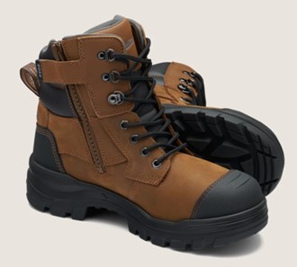 Blundstone Rotoflex Ankle Zip Sided Safety Boot