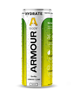 Body Armour Hydrate+ Zero Sugar Can 330ml, Pack of 6, Lemon Lime