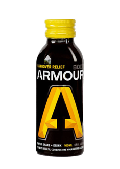 Body Armour Hangover Relief 120ml Bottle, Pack of 6