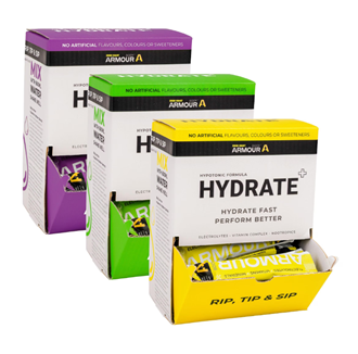 Body Armour Hydrate+ Hypotonic 5g Serve, 60 Bulk Sachets