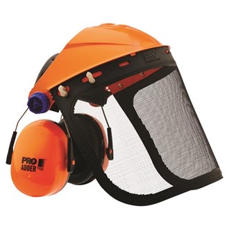Pro Choice Striker Browguard with Mesh Visor and Adder Earmuff  Combo