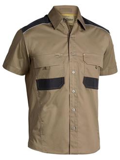 Bisley Mens Flex'n'Move Shirt Short Sleeve