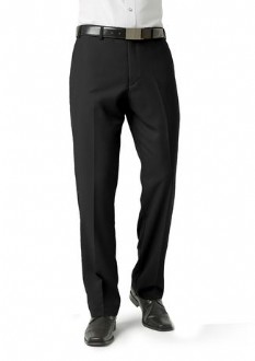 Biz Collection Mens Flat Front Trouser Regular Length