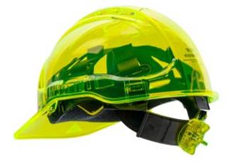 Sureguard Hard Hat Clearview with Rachet Harness + Miners Lamp