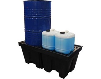 Drum Bund Polyethylene with Removable Grate - Two Drum