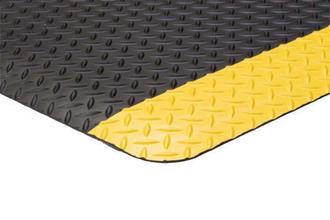 Mat Diamond Foot 920mm740mm Blk/Yel Edges