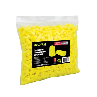 Focre360 Bullet Shaped Uncorded Earplugs Bulk Pack (500pairs)