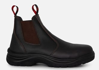 King Gee Flinders Leather Steel Cap Gusset Work Boots