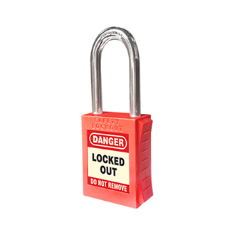 42mm Premium Padlock Pack of 2 Keyed Alike, Red