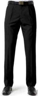 Biz Collection Mens Pleat Front Trouser Regular Length