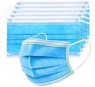 Disposable 3 Ply Surgical Mask, Pack of 50