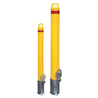 In-ground Removable Round Steel Bollard - Dia 140mm Height above ground 1200mm Below ground 240mm 23kg