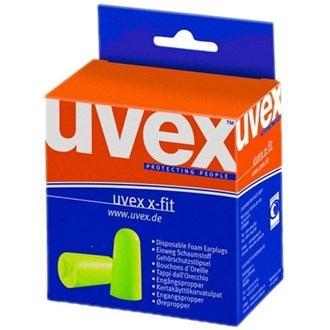 Uvex X-Fit Disposable Uncorded Earplugs, 200 pairs